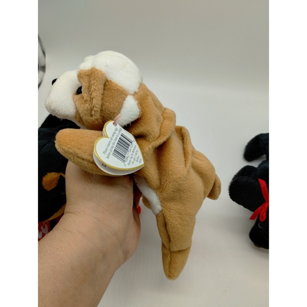 5 Ty Beanie Baby Plush Toy Vintage 90's Puppy Dog Rover Wrinkles GiGi Nanook Dob - Picture 9 of 11